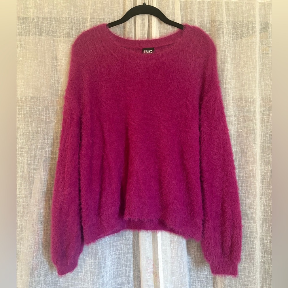 INC International Concepts Women's Vibrant Fuchsia Sweater